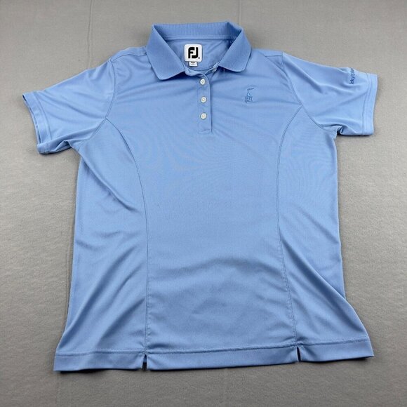 FootJoy Polo Shirt Blue Womens Size M Jekyll Island Club Resort - Picture 2 of 9